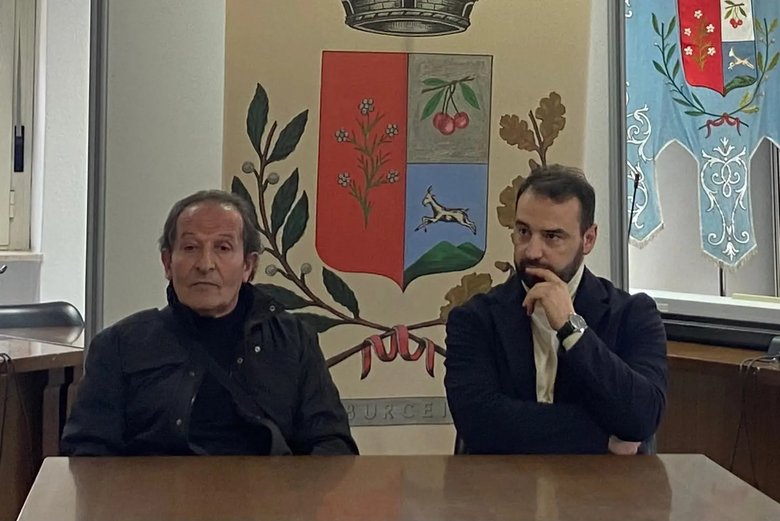 Beniamino Zuncheddu col sindaco Simone Monni