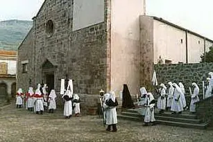 Un momento della celebrazione di Santa Maria de Sauccu a Bortigali