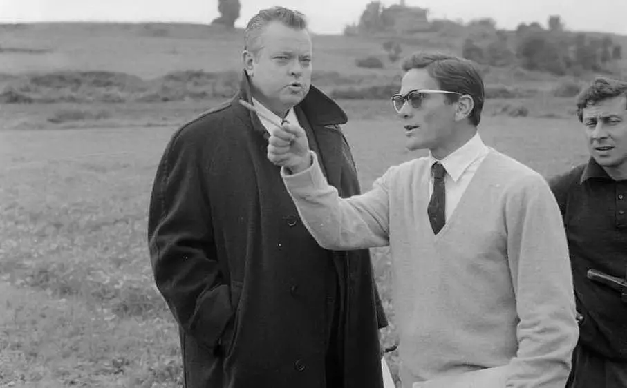 Con Orson Welles sul set de &quot;La Ricotta&quot;