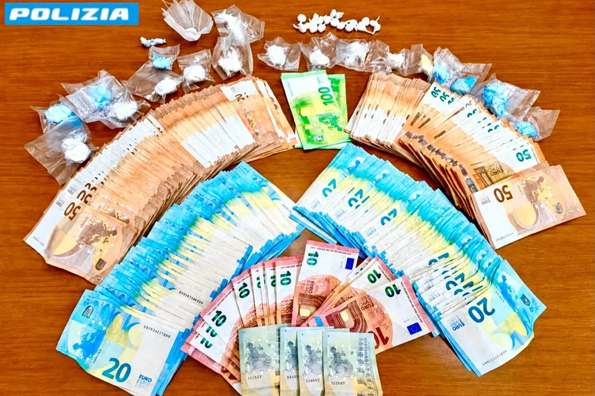 Il denaro sequestrato a Elmas
