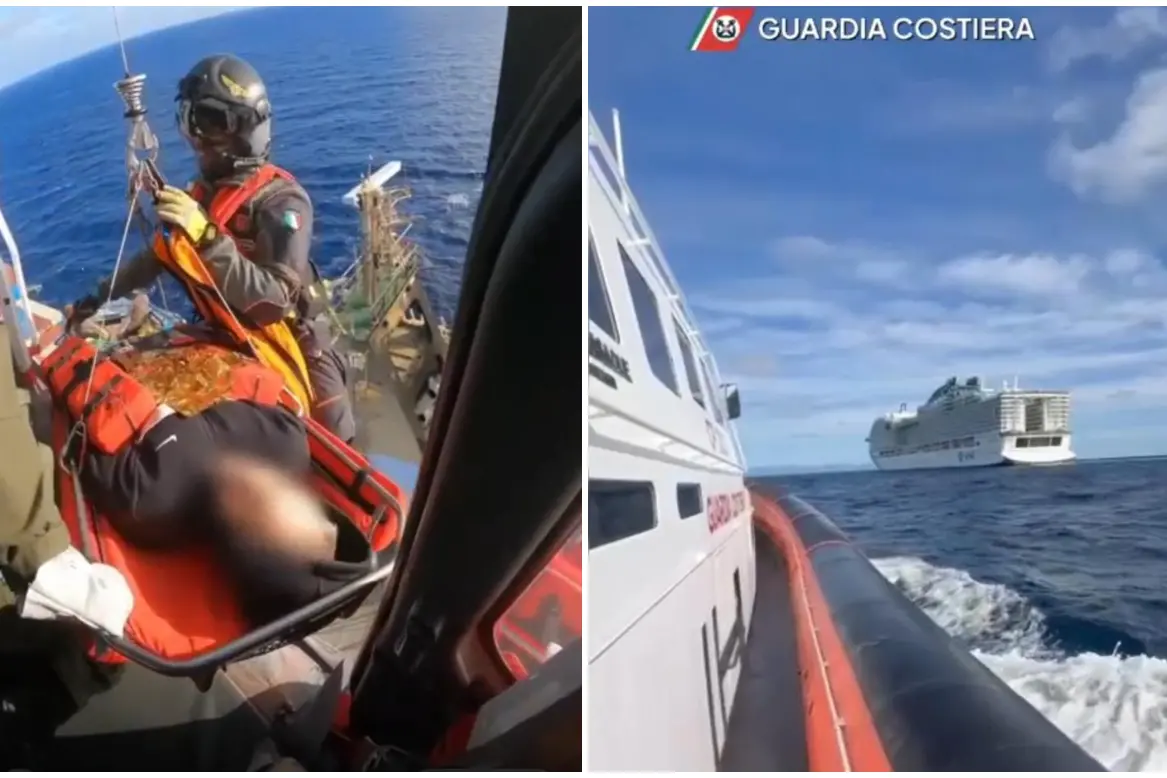 Gli interventi (frame Guardia Costiera di Cagliari)