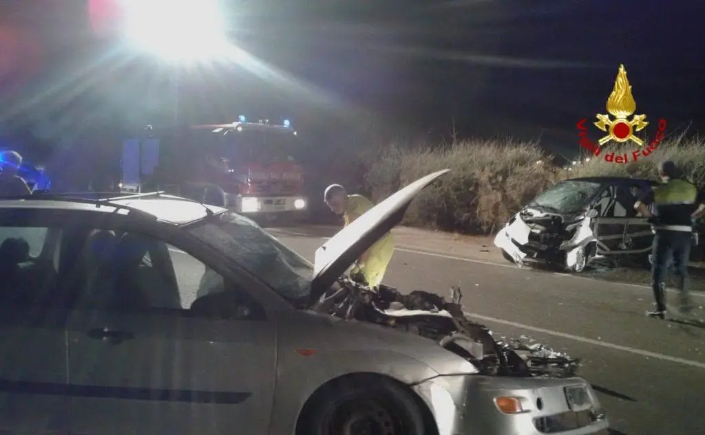 L'incidente (foto Vigili del fuoco)