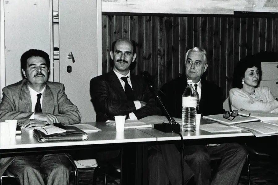 An archive image of Tonino Meloni in the city council (photo L'Unione Sarda)