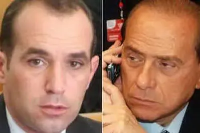 Gianpaolo Tarantini e Silvio Berlusconi (archivio L'Unione Sarda)