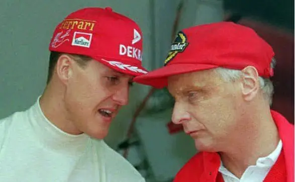Michael Schumacher e Niki Lauda