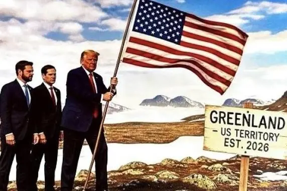 Il fotomontaggio postato da Trump