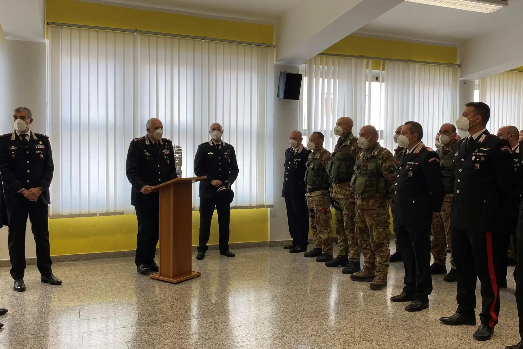 La visita del generale Luzi (Foto Carabinieri)