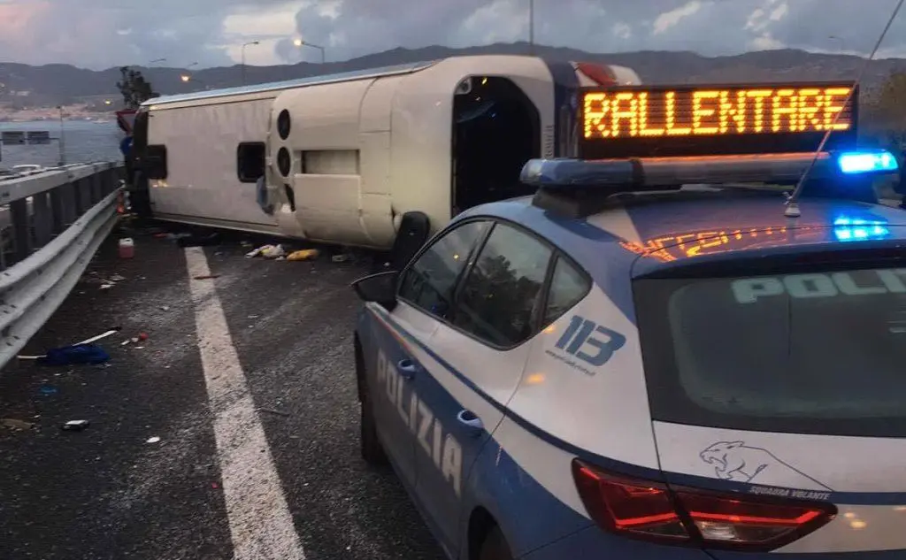 La polizia sul posto