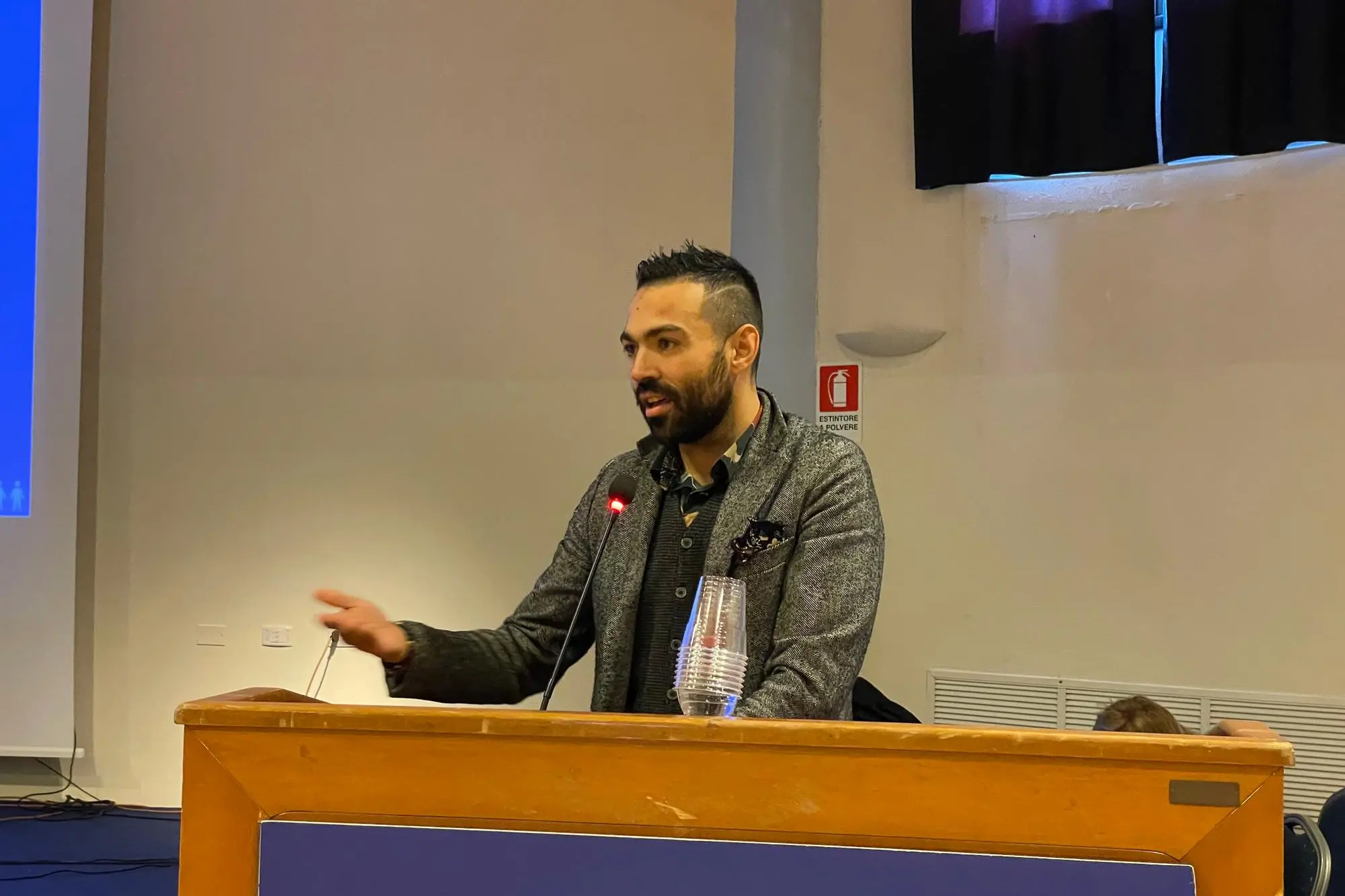 Matteo Marrocu, presidente della Villacidrese (foto Spignesi)