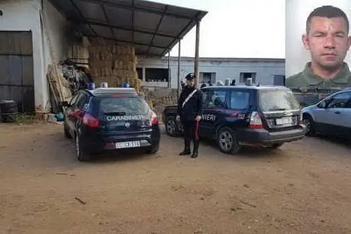 Nel ruquadro Demontis, nella foto grande l'azienda dove è avvenuto il fatto