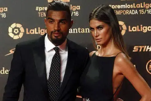 Kevin Prince Boateng e Melissa Satta (Ansa)