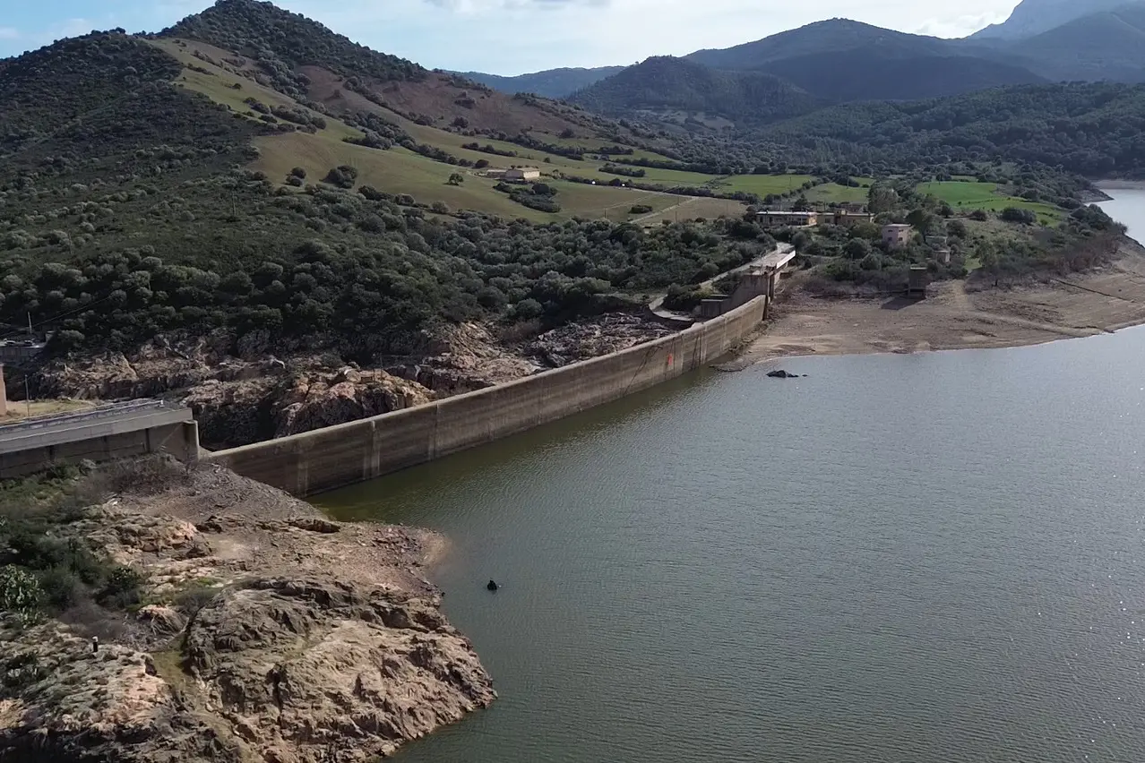 Un’immagine della diga di Maccheronis