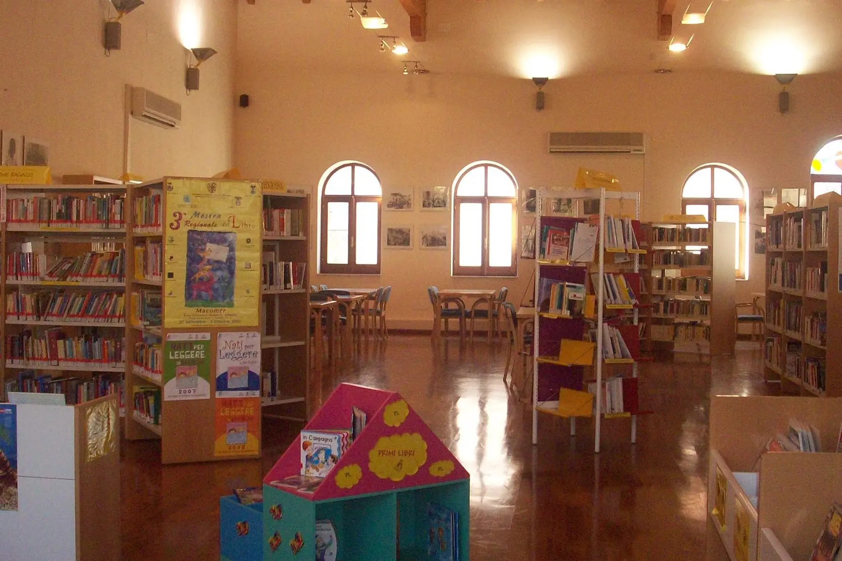 La biblioteca comunale di Sennori (foto concessa)