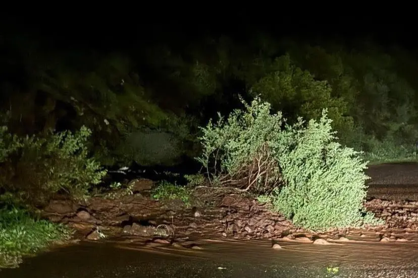 Ennesima frana sulla provinciale Bosa-Alghero (foto concessa dal Comune di Bosa)