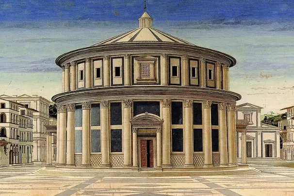 La città ideale del Rinascimento, dipinto anonimo (Galleria delle Marche, Urbino)