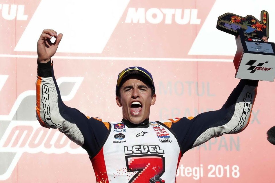 Marc Marquez è campione del mondo classe MotoGp (Ansa)