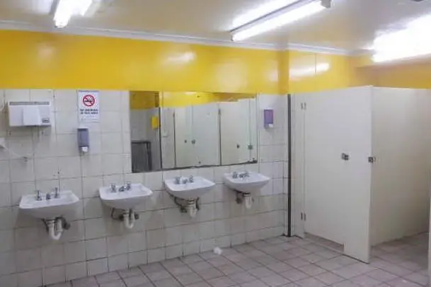 I bagni di un'area di servizio