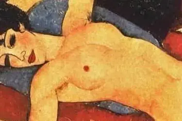 Un particolare di un'opera di Amedeo Modigliani