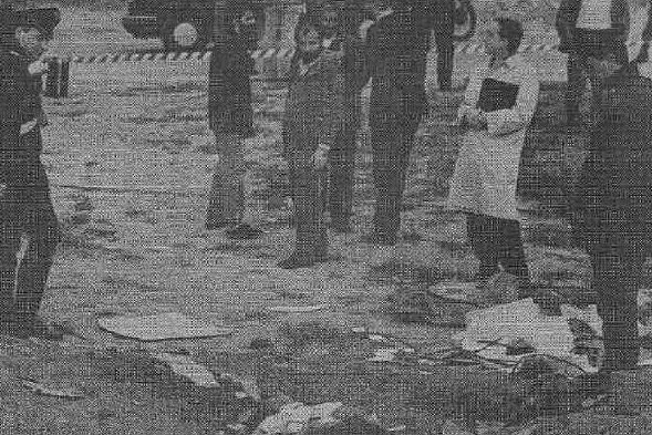 I rilievi sul posto del ritrovamento del cadavere di Mariano Deidda