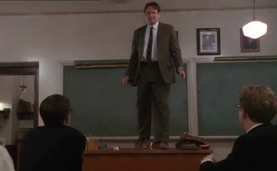 Interpreta il professor Keating ne &quot;L'attimo fuggente&quot; (foto Wikipedia)