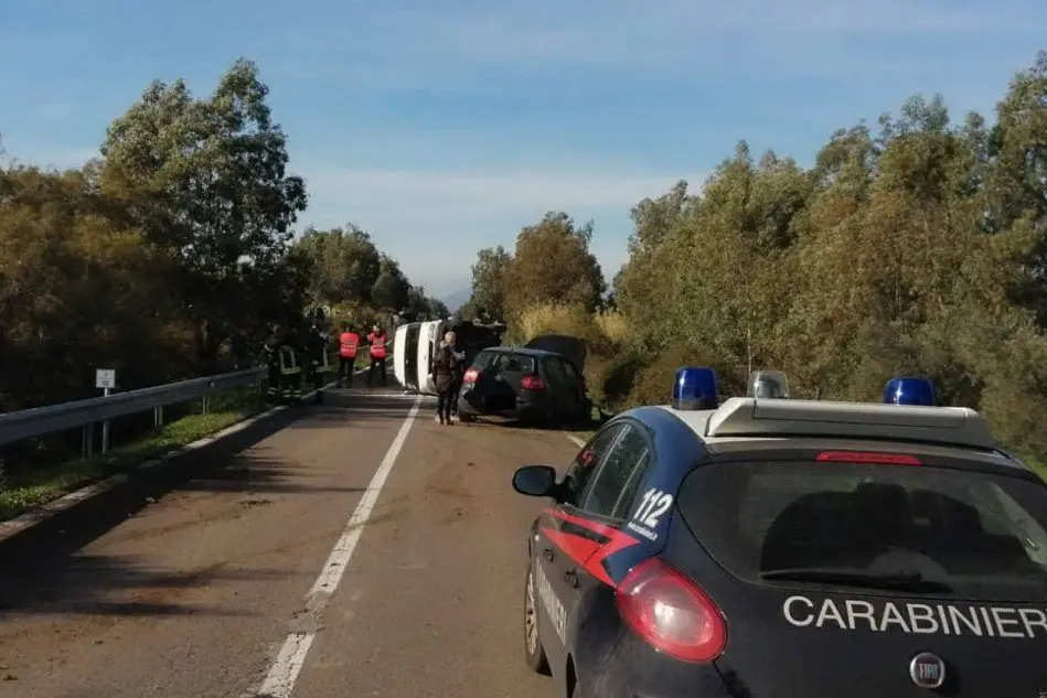 L'incidente (foto carabinieri)