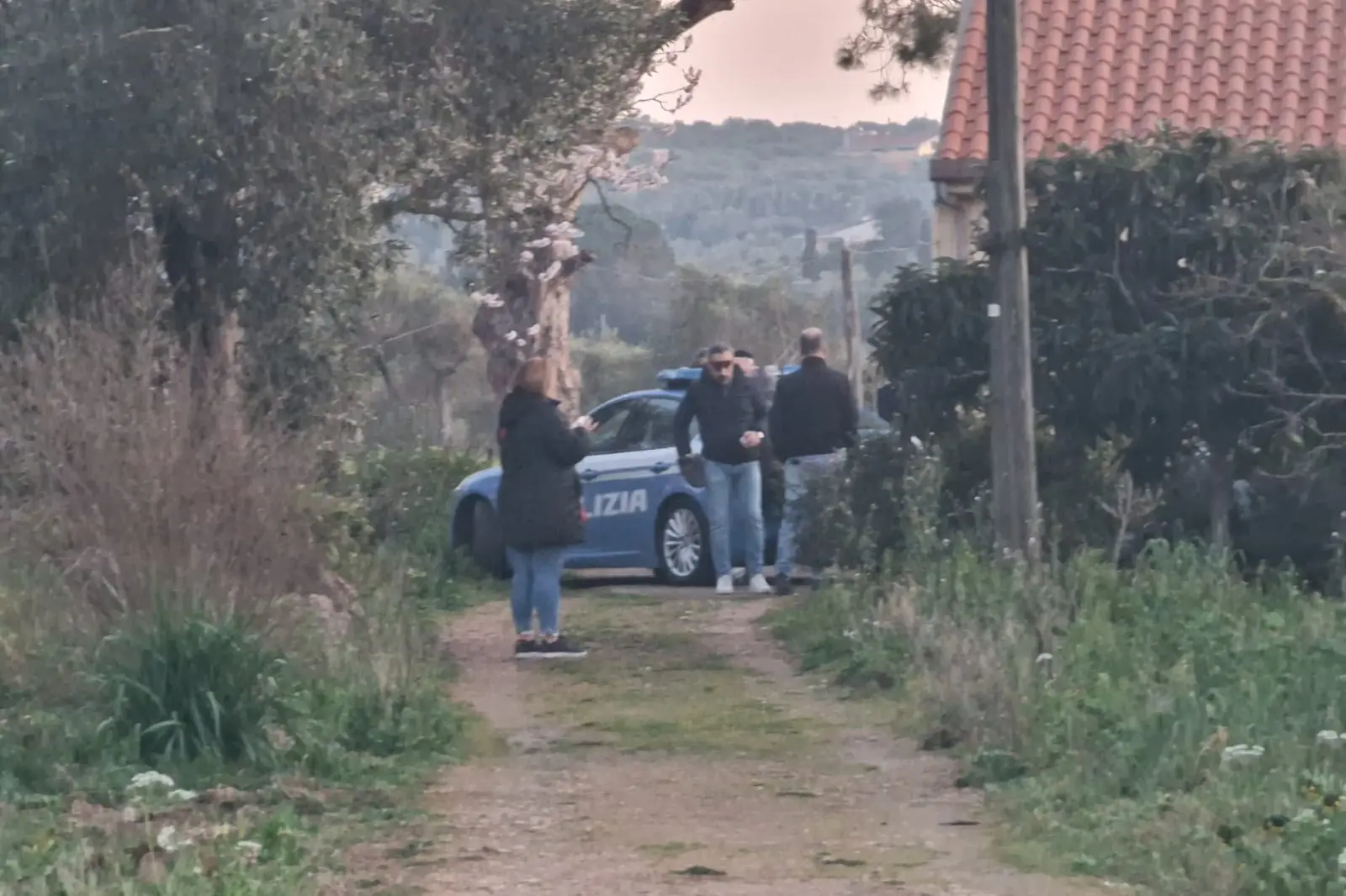 La polizia sul posto (Foto: Emanuele Floris)