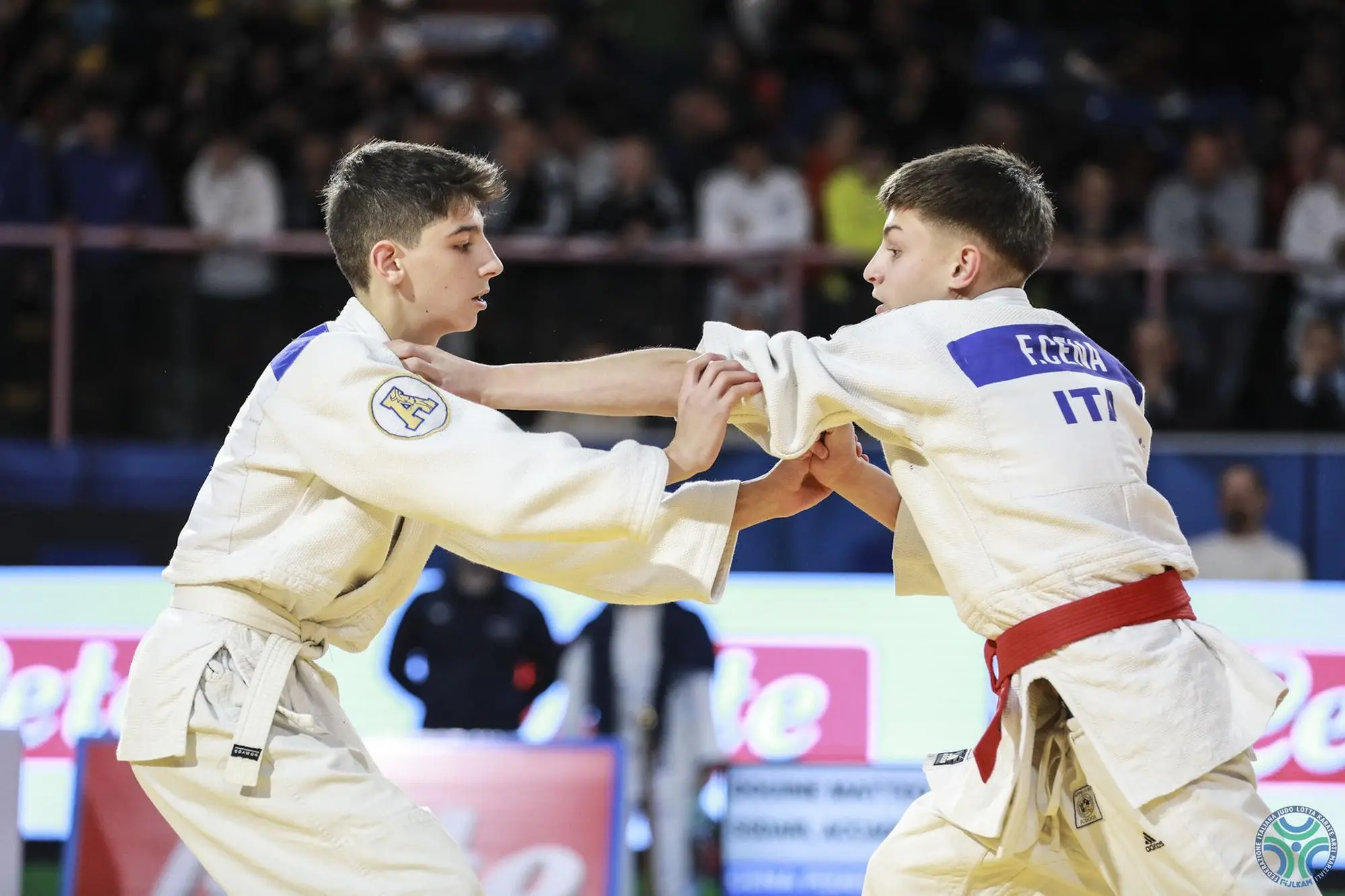 Un combattimento tra due giovani judoka (foto concessa)