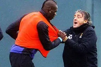 Lo scontro tra Mancini e Balotelli