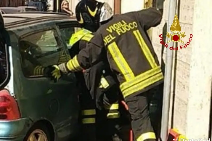 L'intervento dei vigili del fuoco