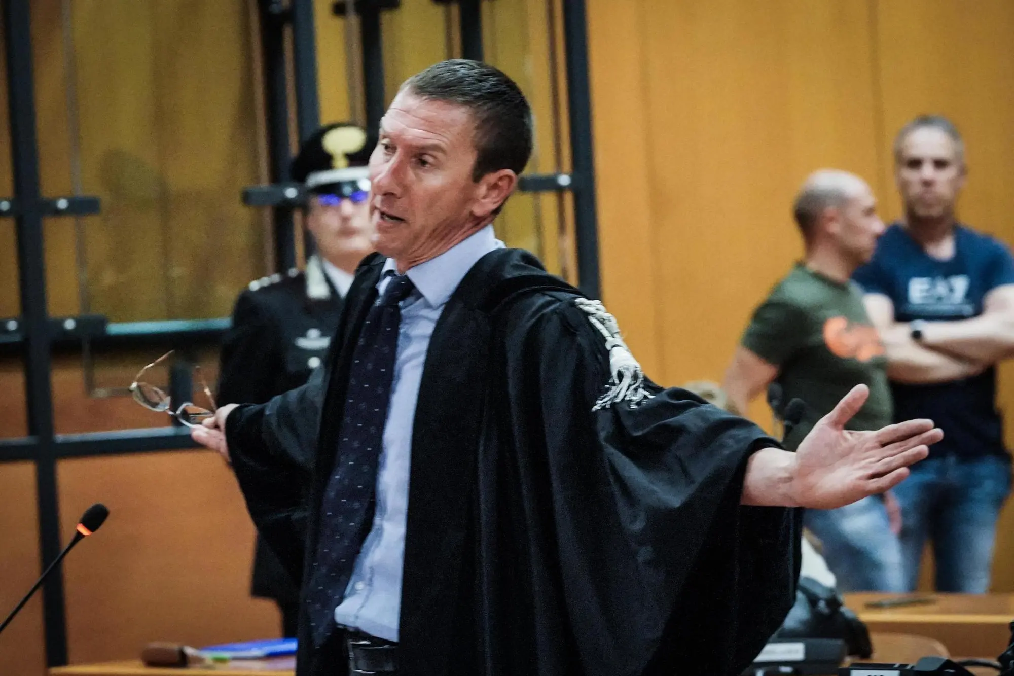 L'avvocato difensore di Cospito Flavio Rossi Albertini (Ansa)