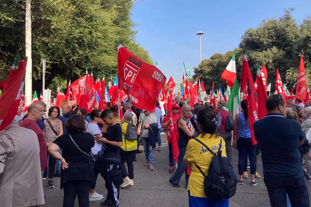 Sanità, la manifestazione a Cagliari (foto Cossu)