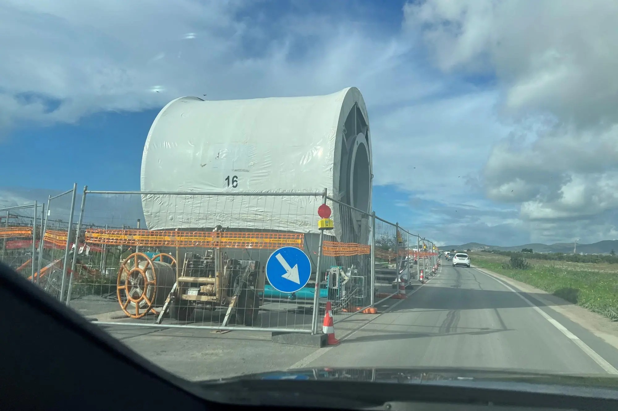 I lavori per il Tyrrhenian Link sulla Provinciale 15