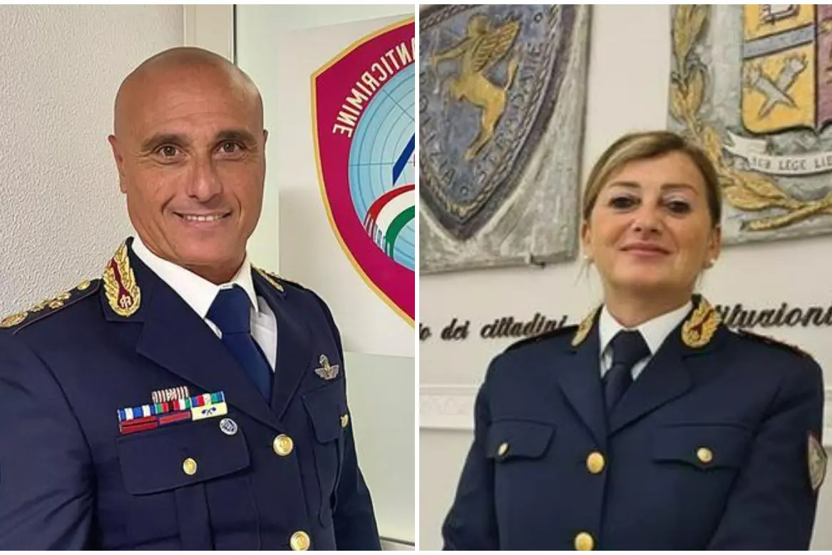 Massimo Marino e Catia Paganelli (foto Polizia di Stato)