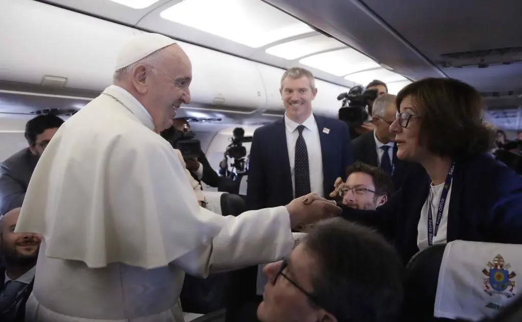 Tanti giornalisti hanno avuto modo di interagire col Papa: &quot;Grazie per il lavoro che fate&quot;