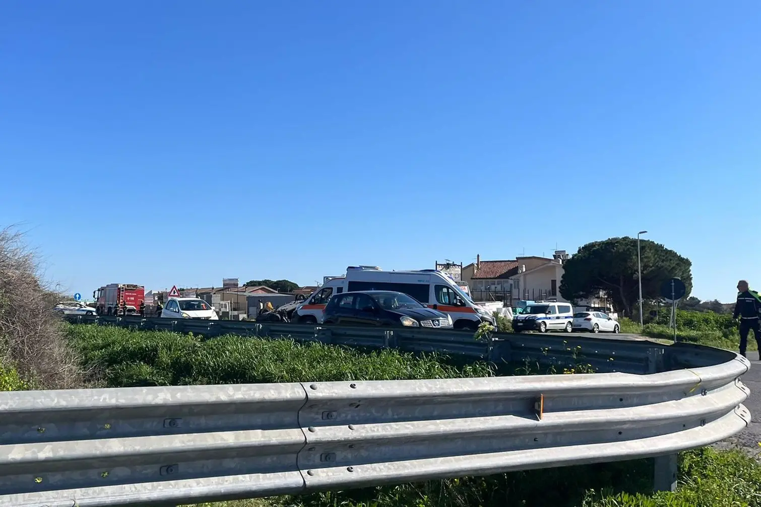 L'incidente a Selargius