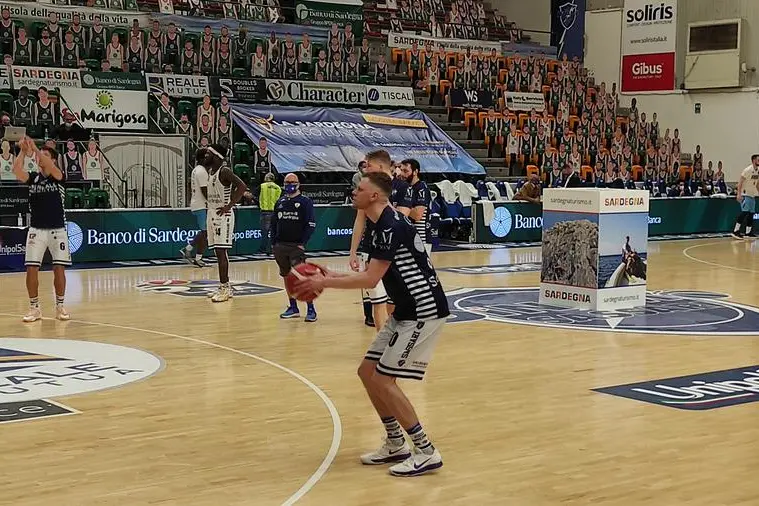 L'ala Eimantas Bendzius, al secondo anno con la Dinamo (foto Marras)