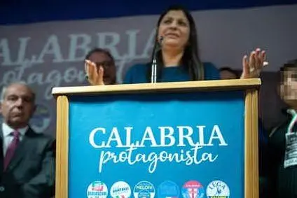 Jole Santelli durante la campagna elettorale (Ansa)