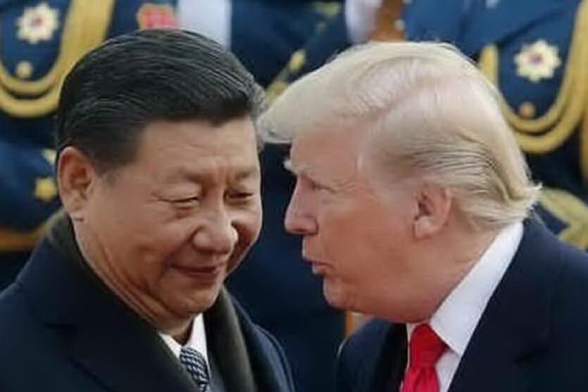 Donald Trump e Xi Jinping (Archivio L'Unione Sarda)