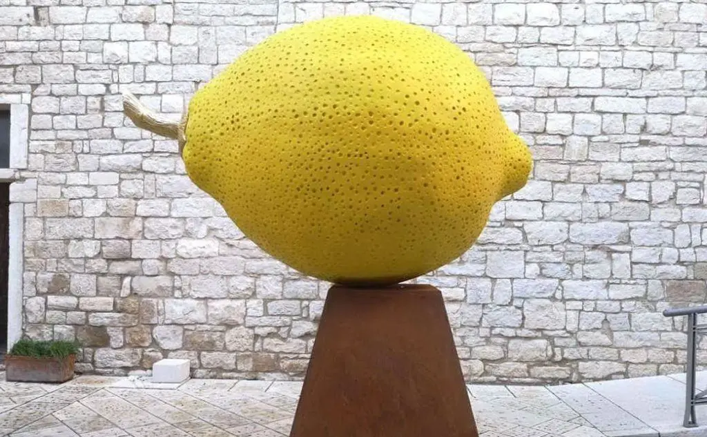 Il limone nel castello Svevo di Bari (foto ufficio stampa)