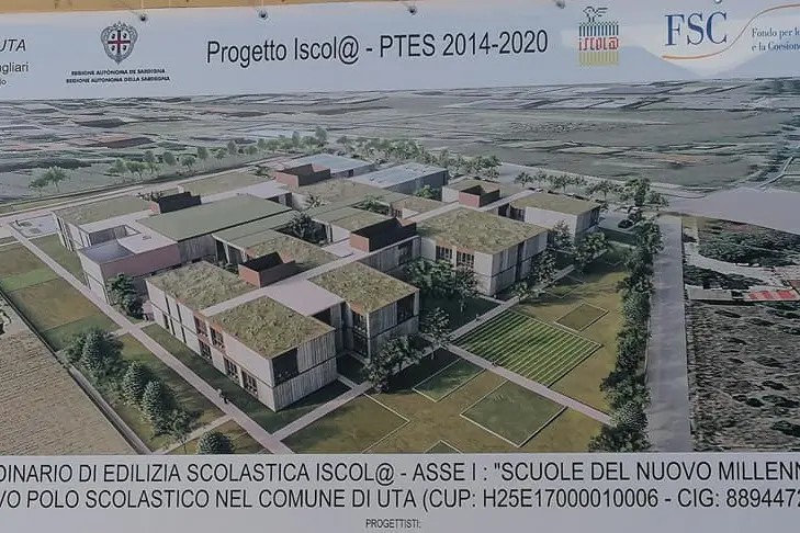 Il progetto di Iscol@ con la costruzione di una nuova scuola a Uta