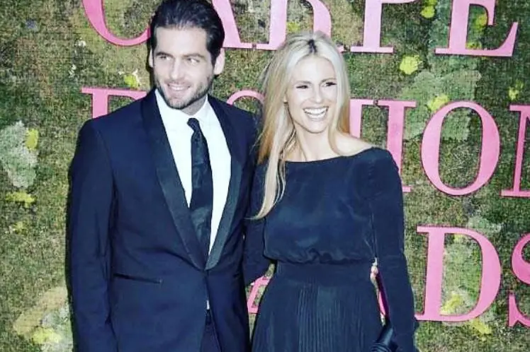 Tomaso Trussardi e Michelle Hunziker (foto Instagram)