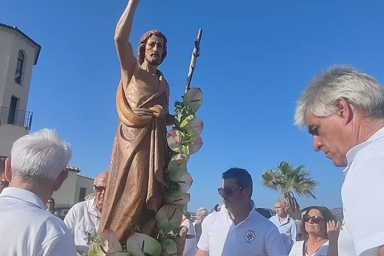 Cannigione, il simulacro di San Giovanni Battista
