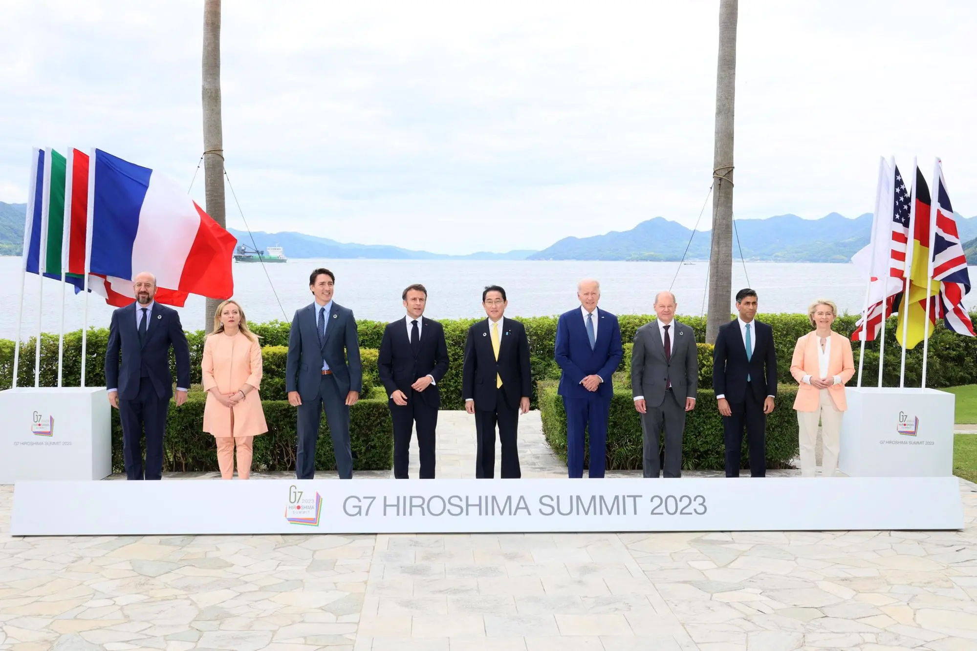 I leader al summit (Ansa - Epa)