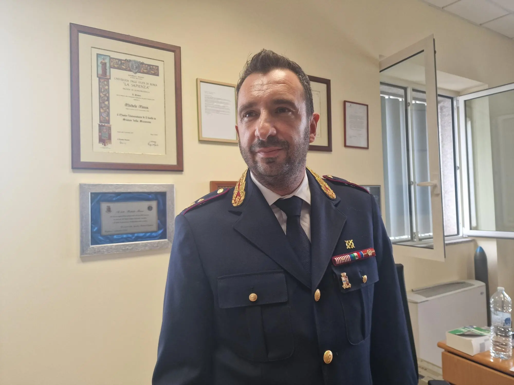 Michele Mecca, nuovo capo della squadra mobile di Sassari (L'Unione Sarda)