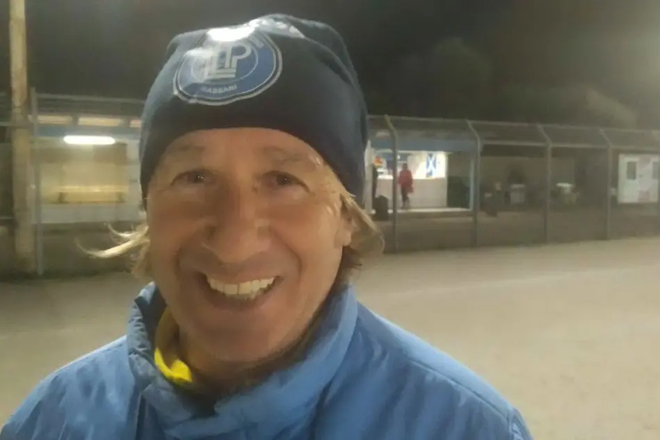 Cosimo Salis, allenatore del Li Punti Calcio (L'Unione Sarda - foto Tellini)