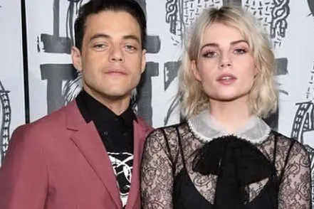 Ramy Malek e Lucy Boynton (foto da Instagram)