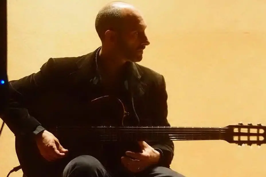 Andrea Congia, chitarrista e regista della rassegna (foto L'Unione Sarda - Loi)