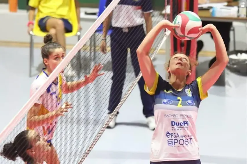 La nuova palleggiatrice dell'Hermaea Olbia Veronica Allasia (foto ufficio stampa Hermaea Olbia)