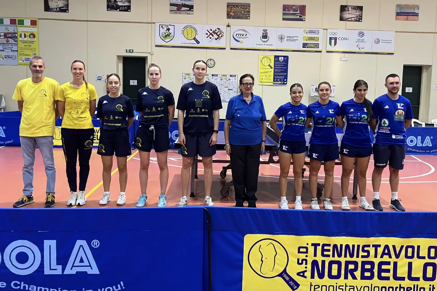 Da sin. Norbello e Muravera nella prima giornata di campionato (Foto concessa Ufficio Stampa TT Norbello)