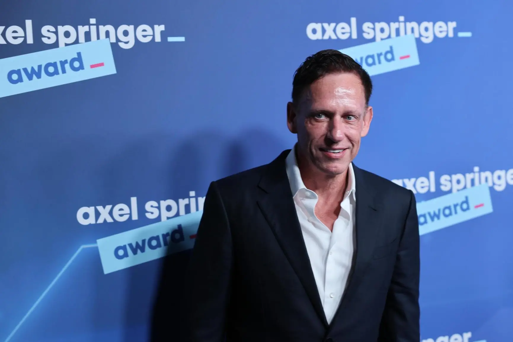 Il miliardario tedesco, naturalizzato statunitense, Peter Thiel, fondatore di Dialog (Epa)